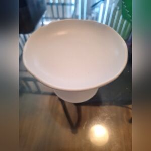 Ceramic cat bowl raised